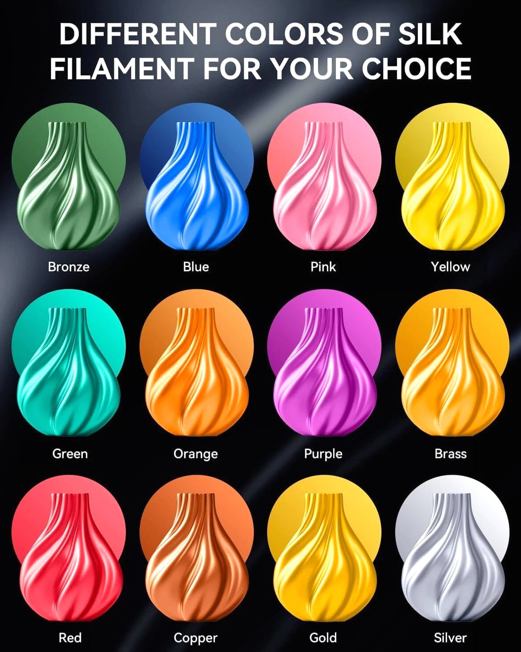 【ADD 10, PAY 6】SUNLU PETG PLA+ PLA ABS SILK 3D Printer Filament 1.75mm 1KG Neat