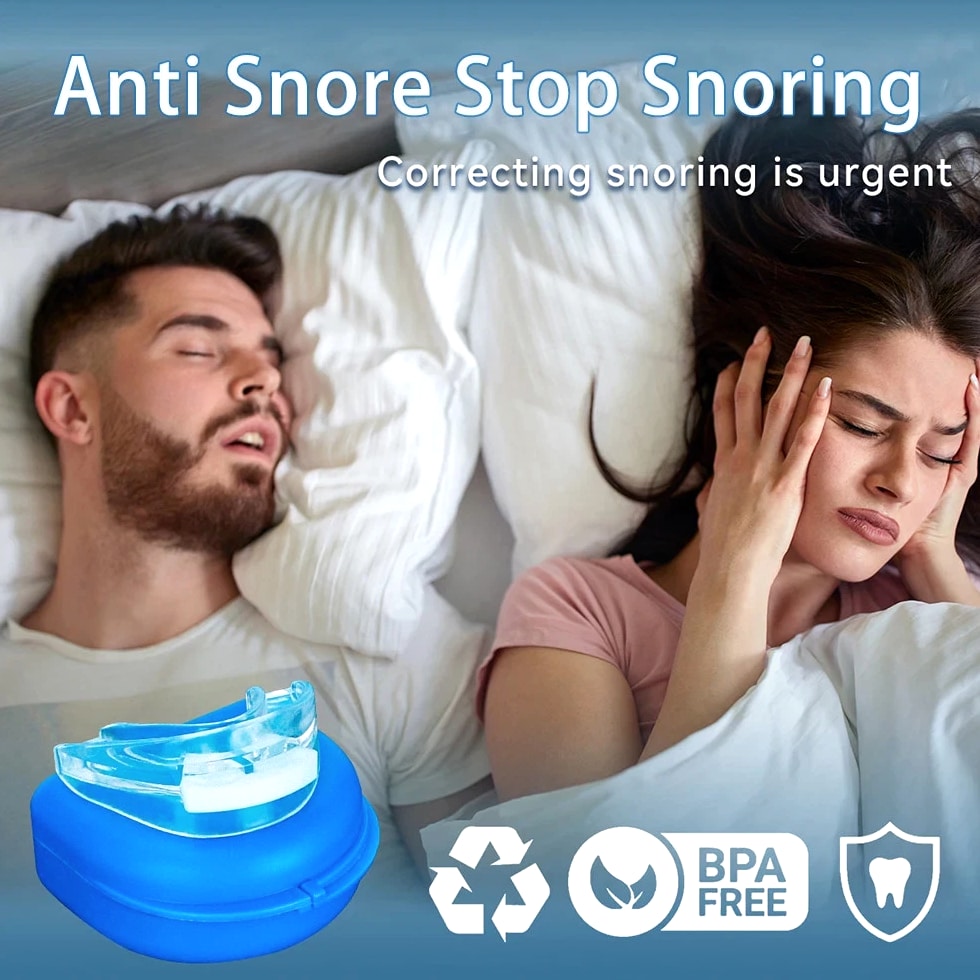 Adjustable Anti Snoring Bruxism Mouth Guard AntiSnoring Mouthpiece Improve Sleep