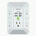 QINLIANF 5 Outlet Wall Charger with 4 USB Ports
