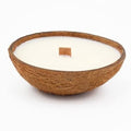 Scented Candles Clearance | Coconut Shell Soy Wax Candle with Wooden Wick | Home Décor
