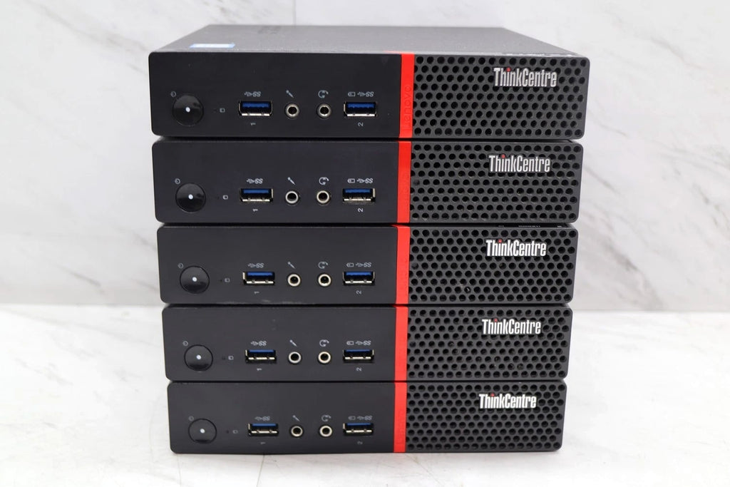 5 LOT Lenovo ThinkCentre M900 Mini PC Computer i5-6500T 2.50GHz 8GB with Power Adapter