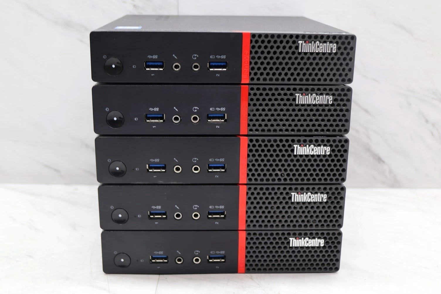 5 LOT Lenovo ThinkCentre M900 Mini PC Computer i5-6500T 2.50GHz 8GB with Power Adapter