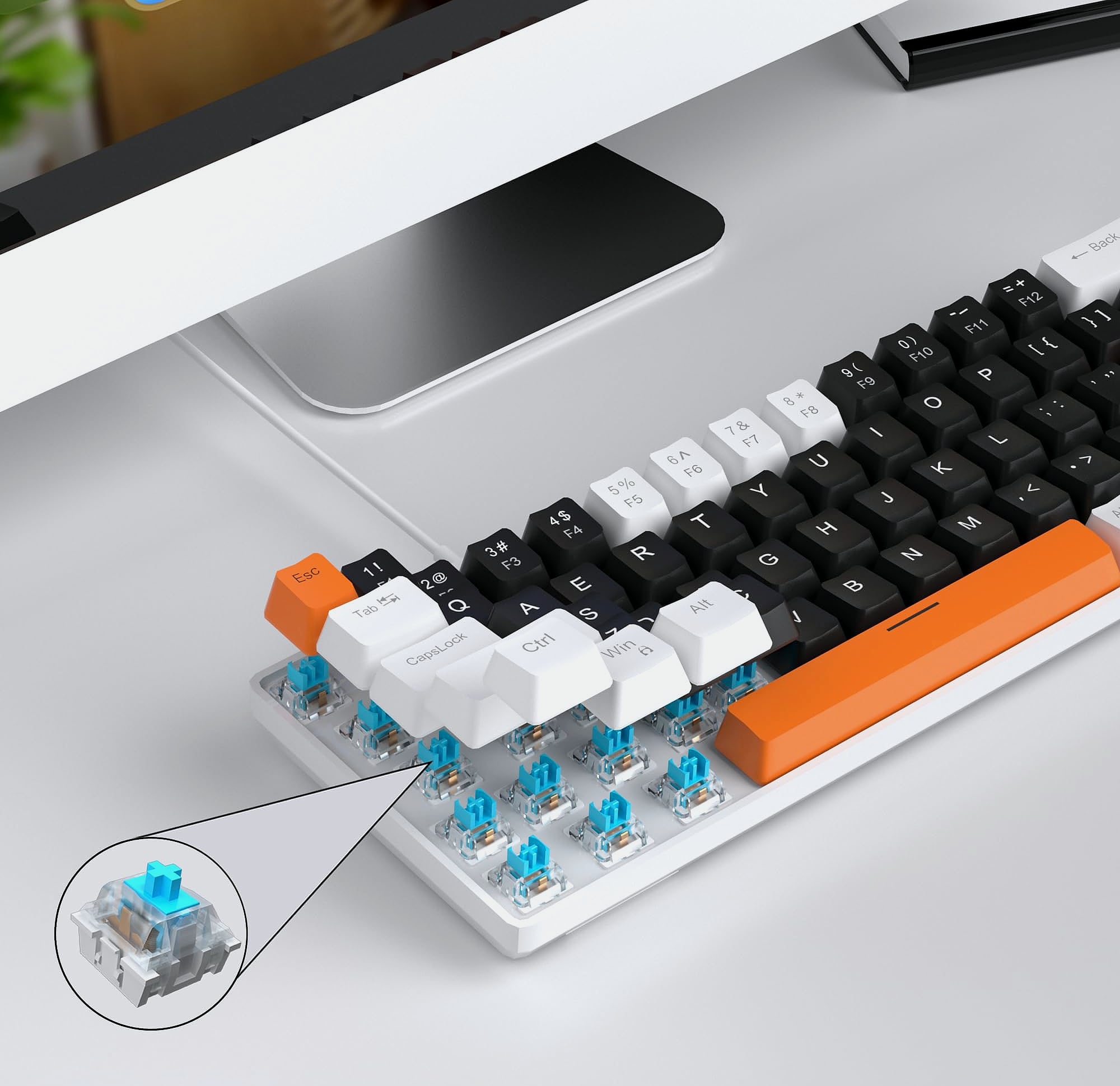 MageGee MK-Box 68-Key Mechanical Gaming Keyboard Compact