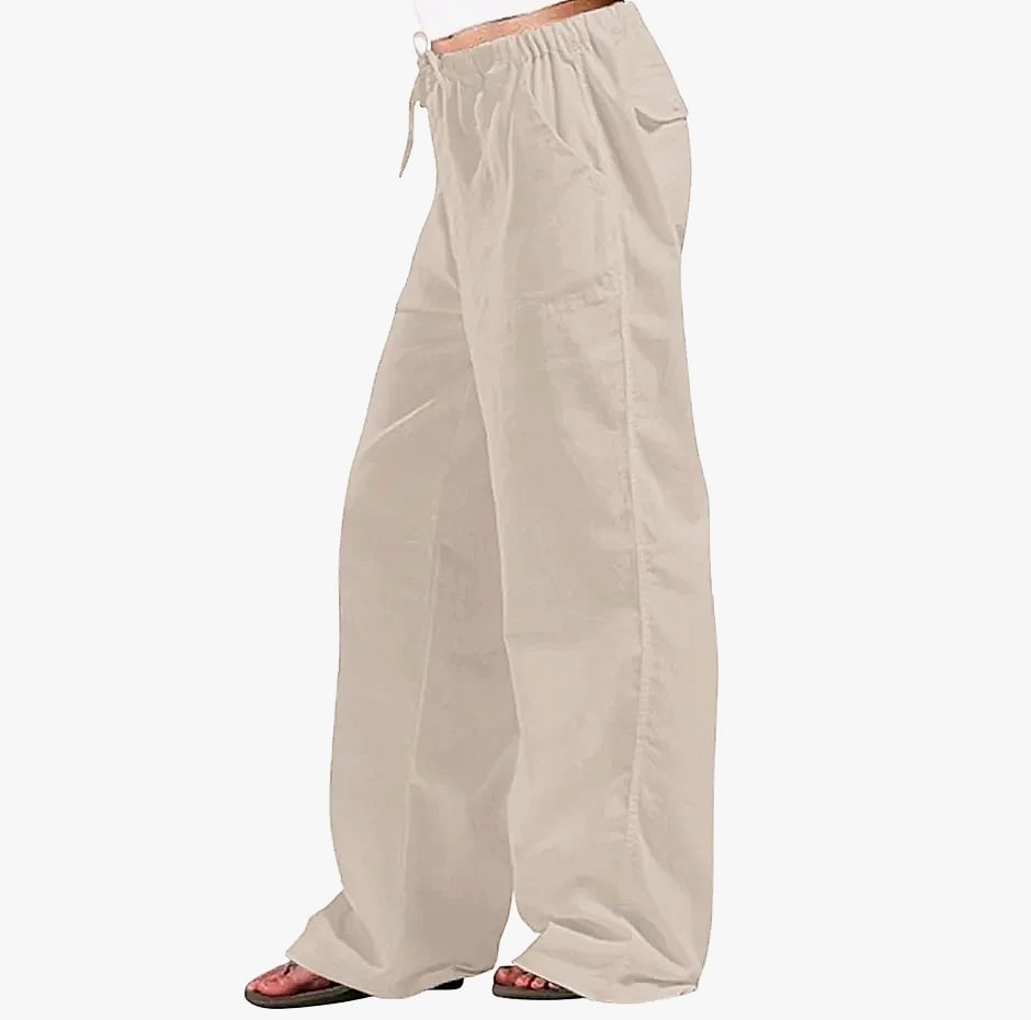FURCW Women's Cotton Linen High Waist Loose Casual Pants
