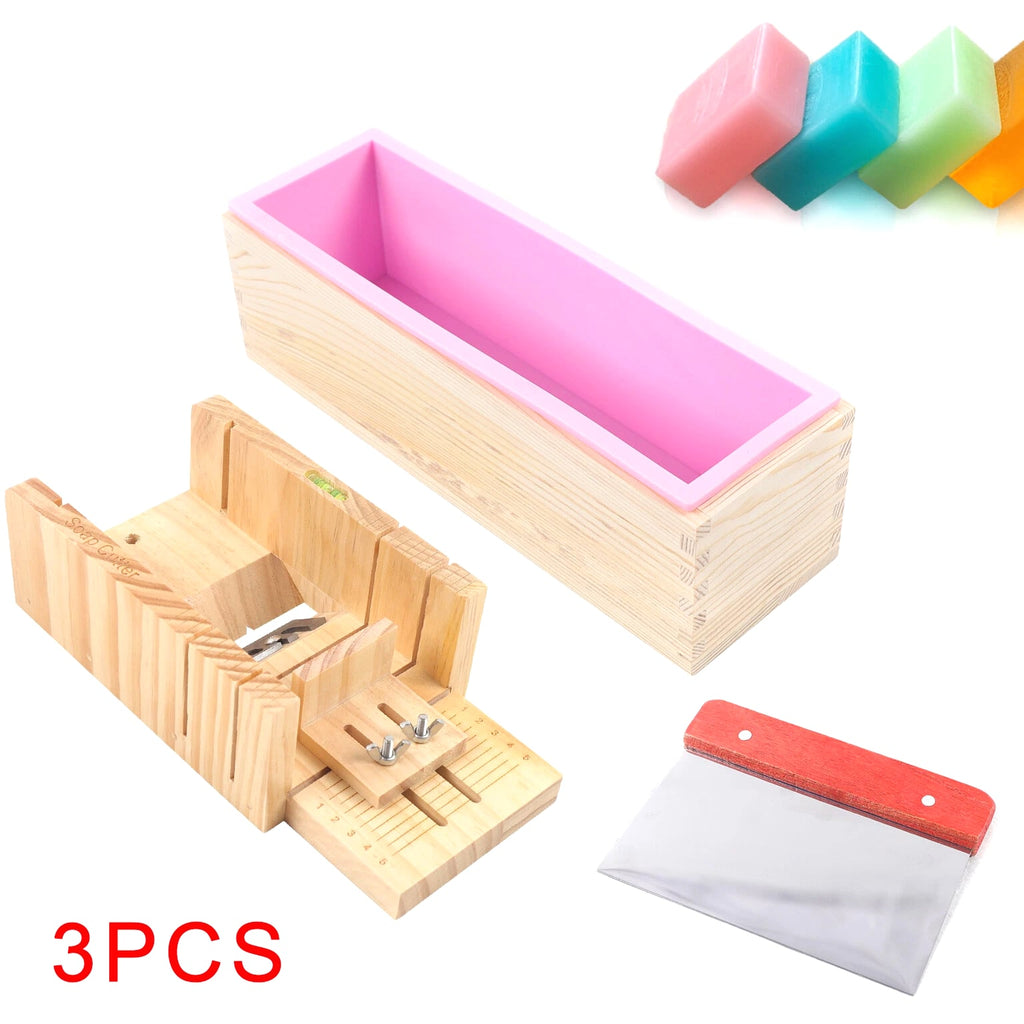 Professional Soap Making Supplies Kit - 3 pcs Set Soap Tools Cakes Mold Handmade DIY