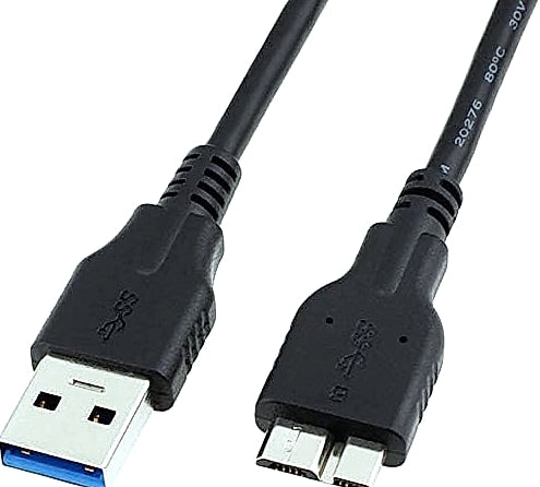 QCEs USB 3.0 Micro B Cable for External Hard Drive, 1.6ft