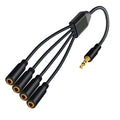 Qsvbeeqj 3.5mm AUX Splitter Cable 1 in 3/4/5/6 Out