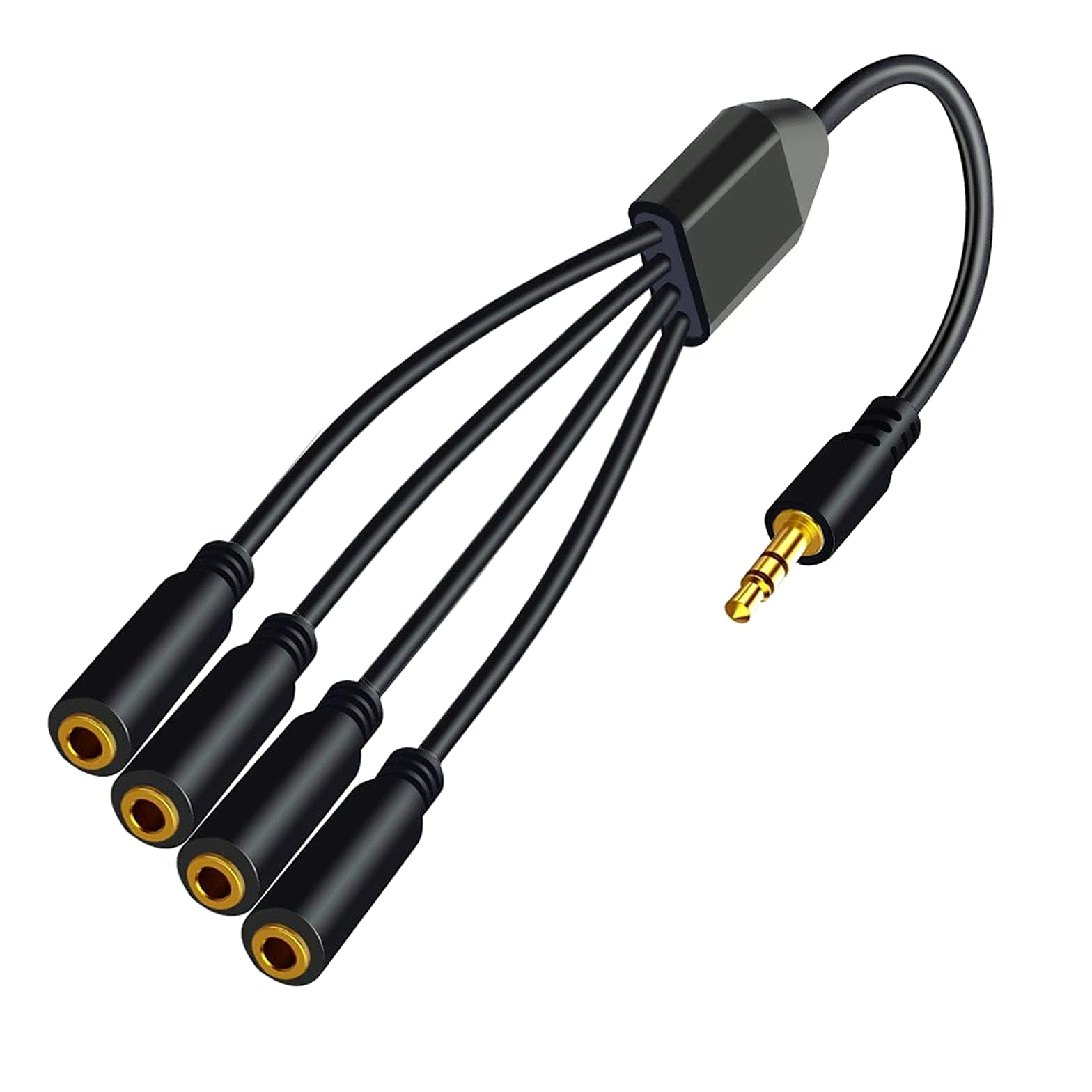Qsvbeeqj 3.5mm AUX Splitter Cable 1 in 3/4/5/6 Out