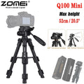 ZOMEI Q100 Mini 20" Portable Tripod Tabletop Stand Holder For DSLR Camera Phone