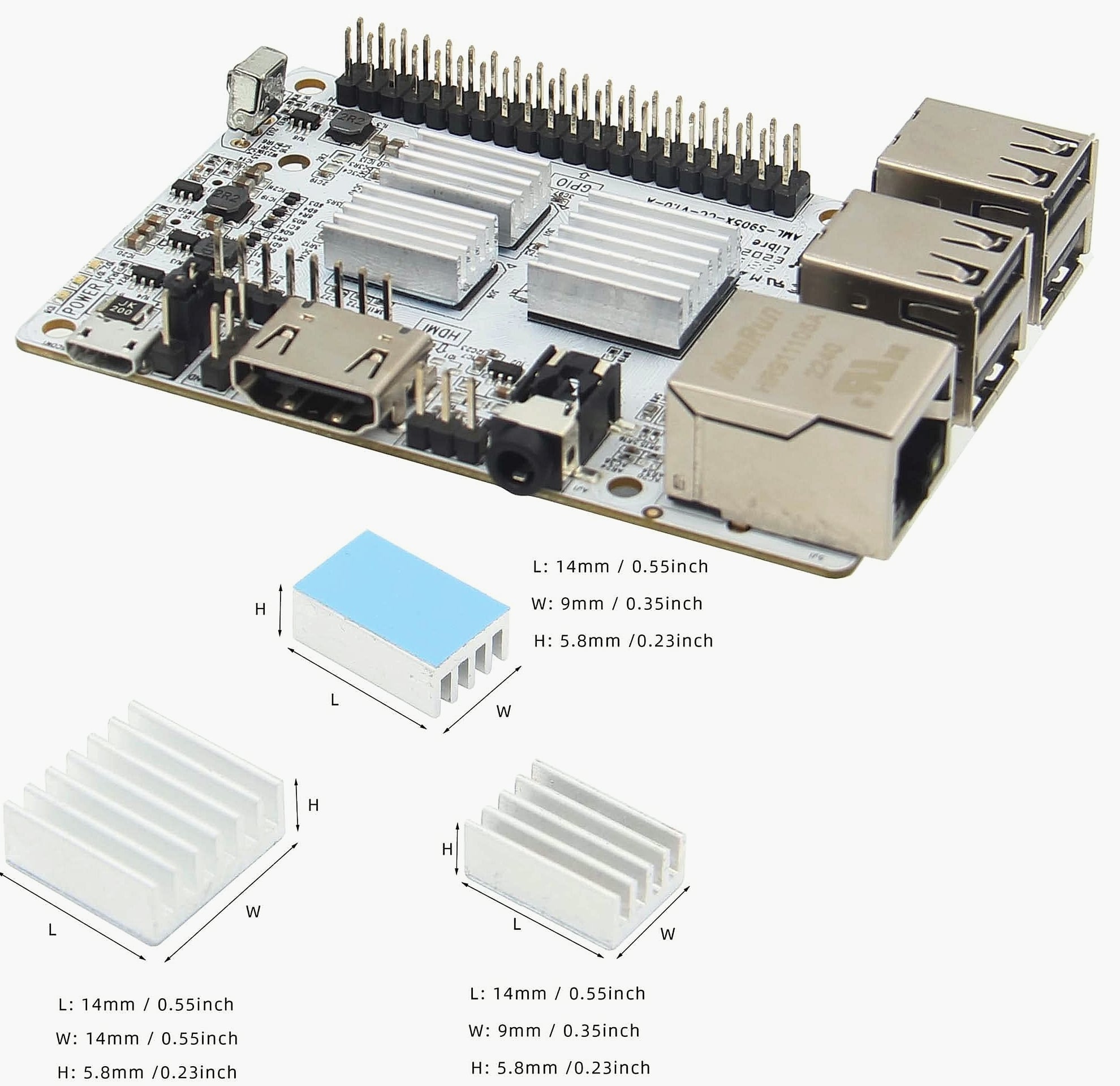 eleUniverse P363 ABS Case with Cooling Fan for Raspberry Pi 3B+