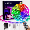 DAYBETTER 5050 SMD RGB LED Strip Lights 20ft with Remote