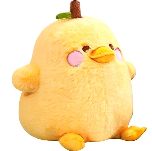 PEACH CAT Pear Duck Plush Pillow Stuffed Animal 8 Inch