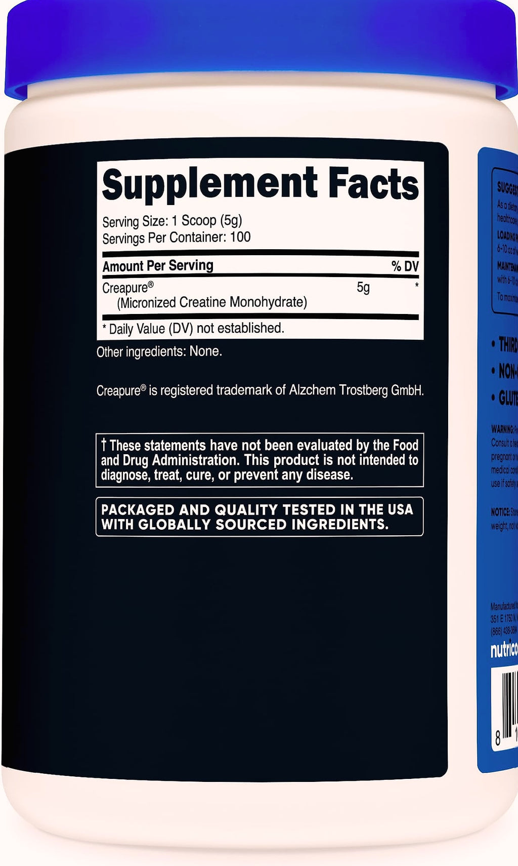 Nutricost Creapure Creatine Monohydrate 500g Powder