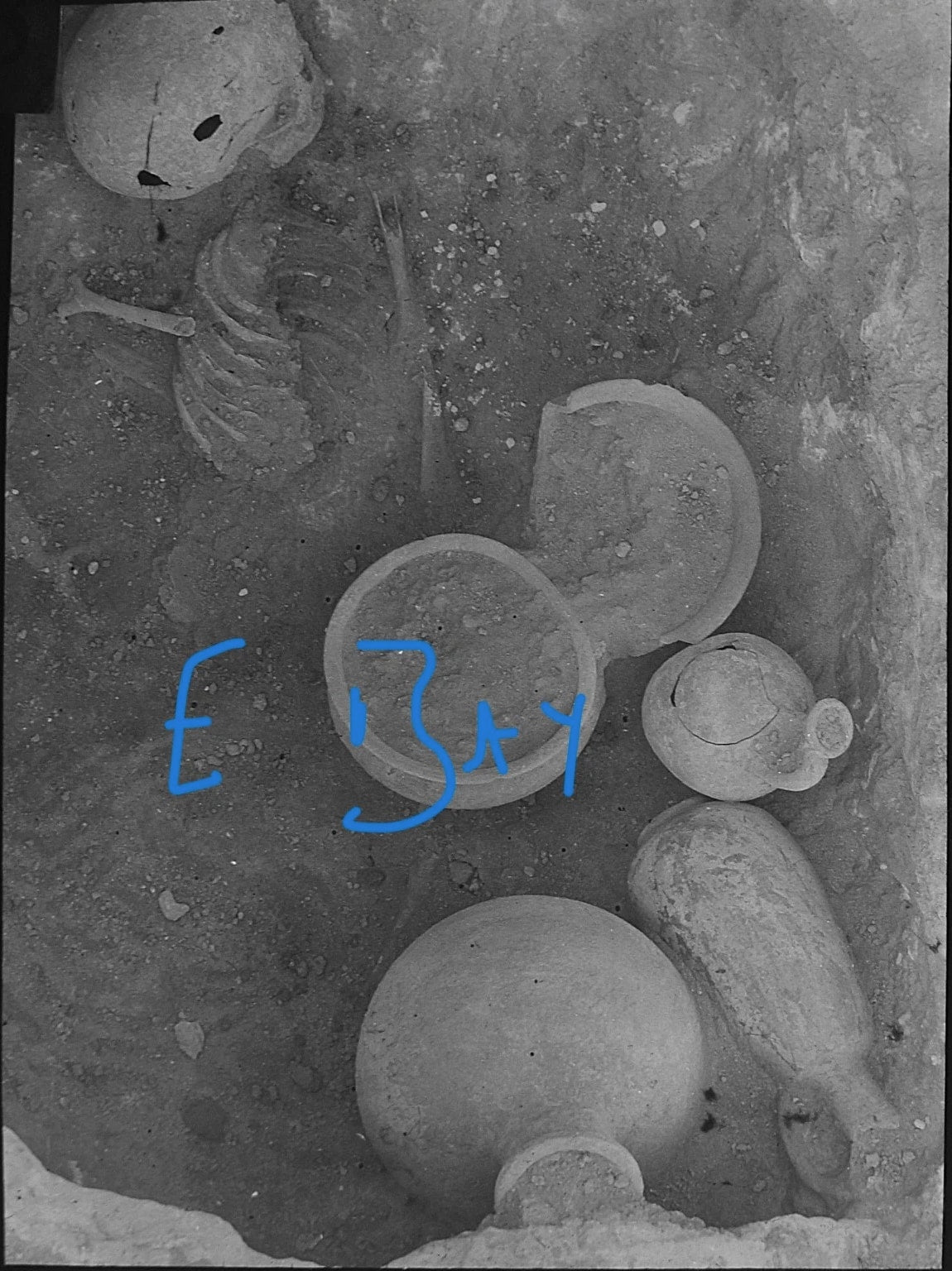 Photo TEL LACHISH EXCAVATION NO24 circa 1938 Vintage Magic Lantern Slide ISRAEL