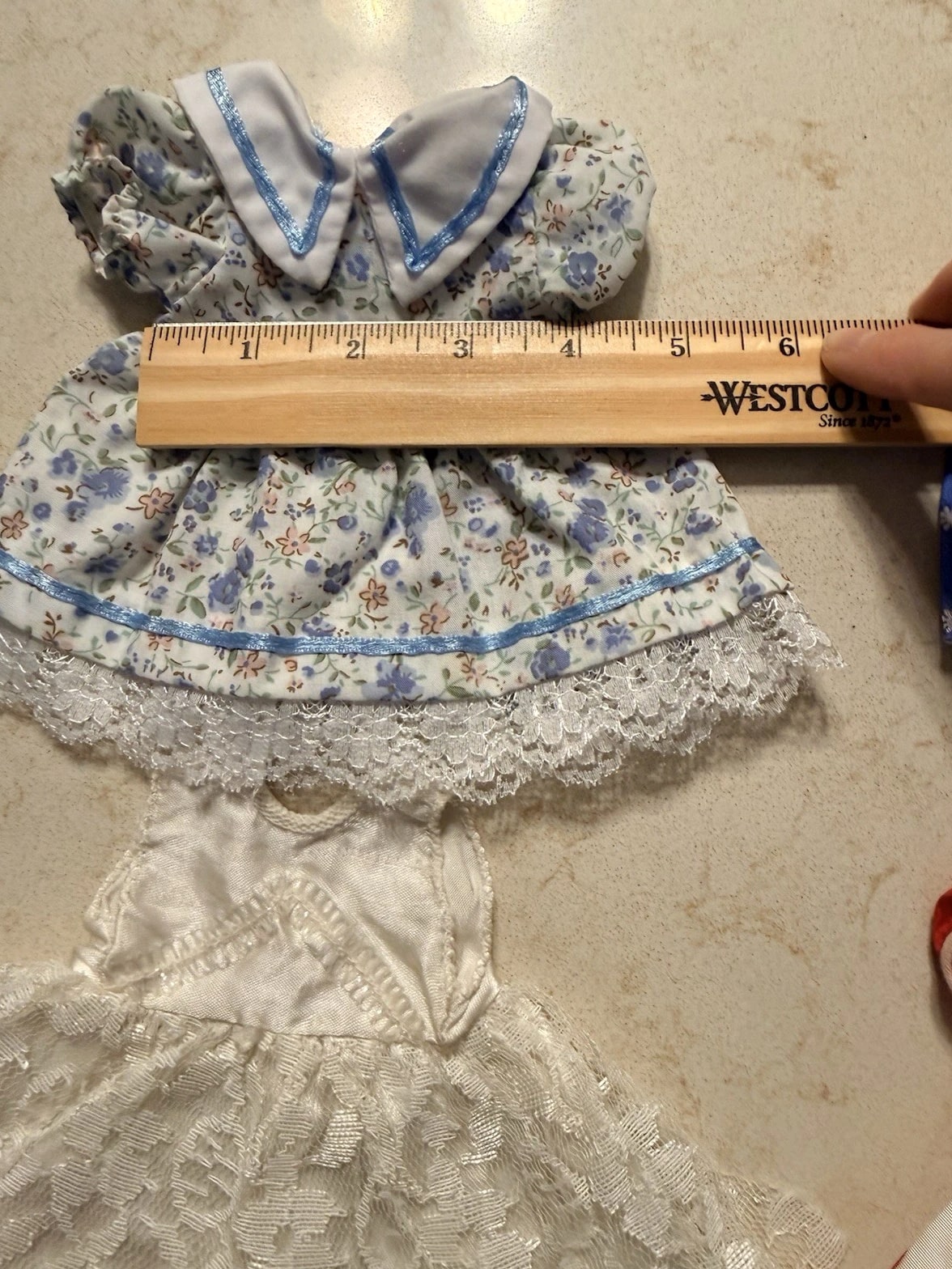 Vintage Lot of Small Doll Clothes Dresses and Underpants