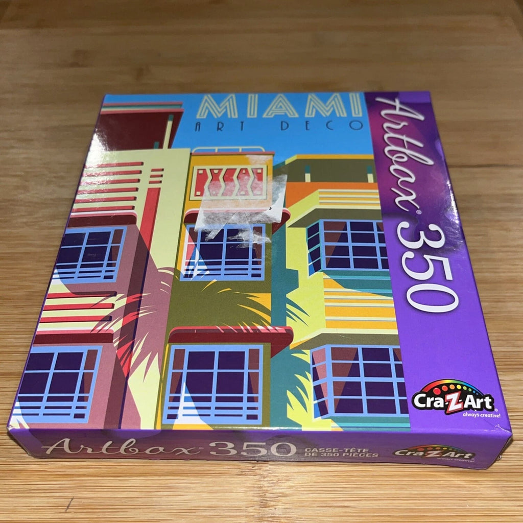 Miami Art Deco Puzzle 350 Pieces Colorful Buildings NEW SEALED Artbox