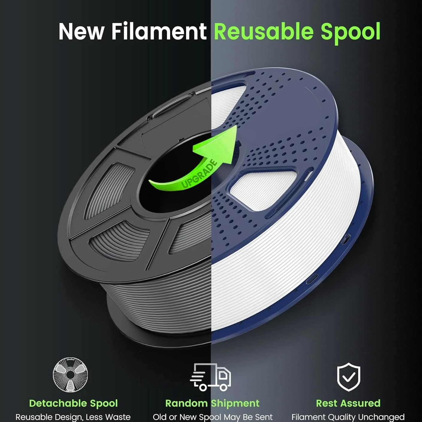 PLA 3D Printer Filament, 1.75Mm Neatly Wound 3D Printing Filament