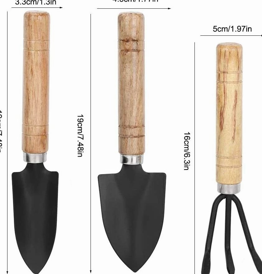 Mini Plant Garden Tools Home Gardening Tool Kit Spade Rake Shovel Piece Set Gift