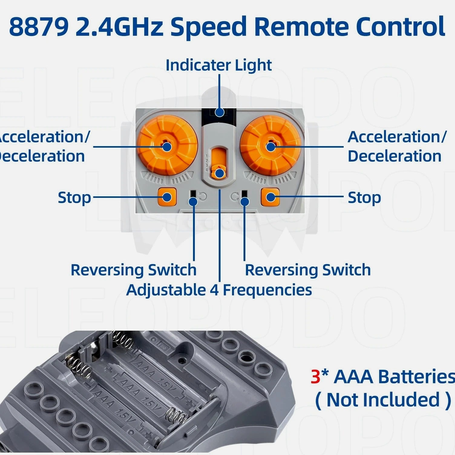 9-in-1 Technics Motor Kit with Power Function Set Contains M/L/XL Motors, AA...