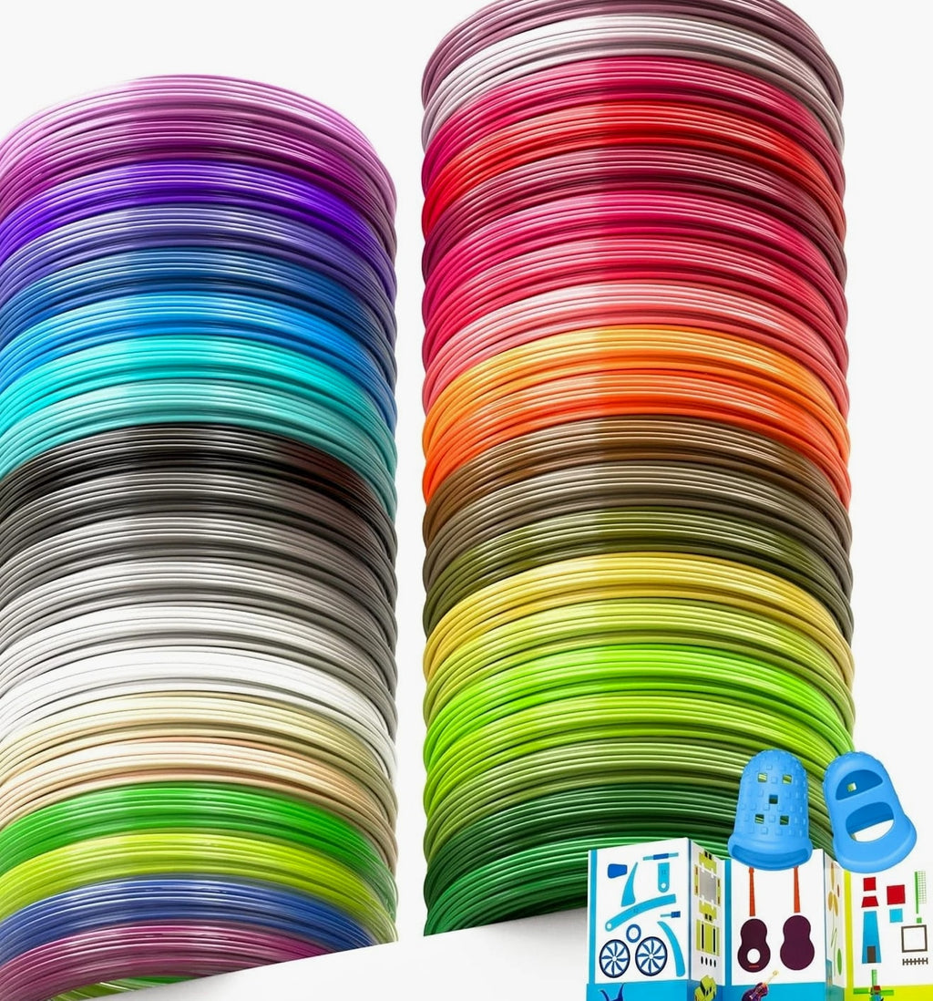 3D Printer Filament Refills - 40 Assorted PLA Colors