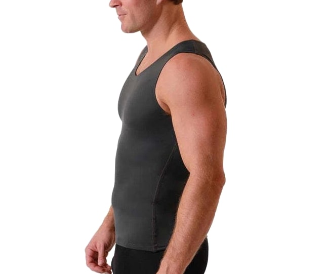 Insta Slim -Made in USA- Medium Compression Activewear Mens Tank-Top Undershirt