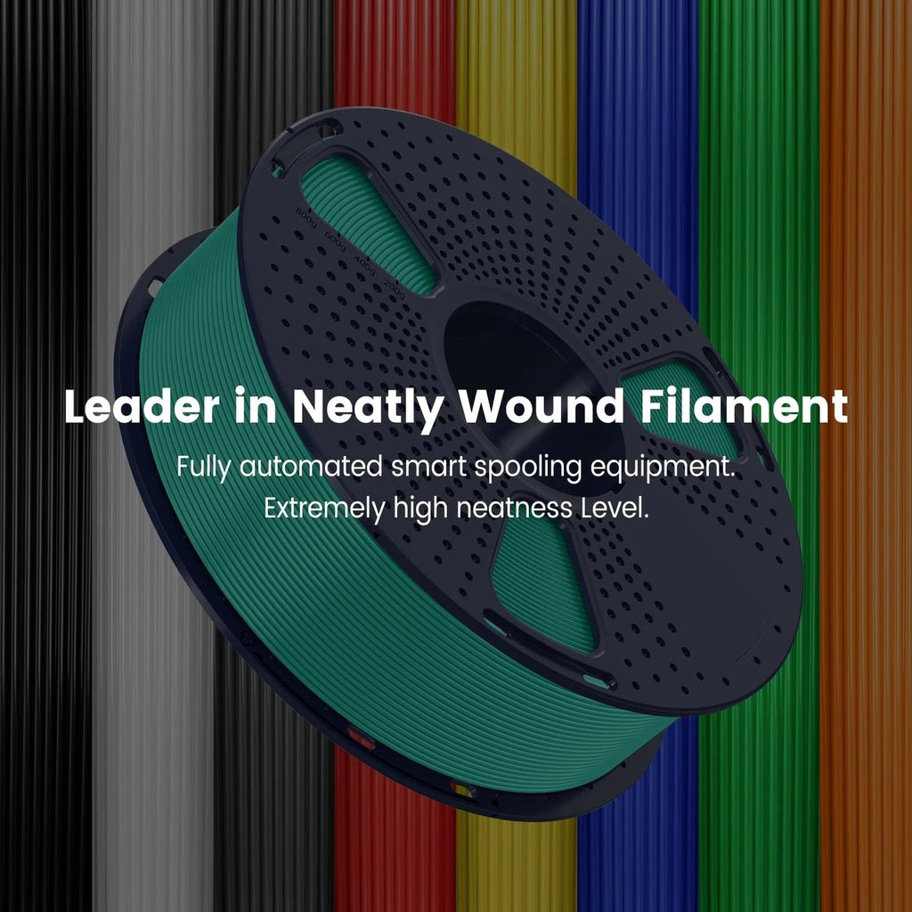 PLA 3D Printer Filament PLA Filament 1.75mm, Neatly Wound 3D Printing Filamen...