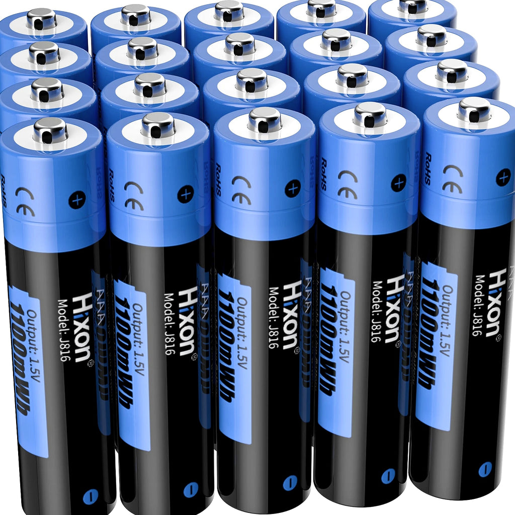 1100mWh Hixon AAA 1.5V Lithium Rechargeable Batteries &Charger High Quality LOT