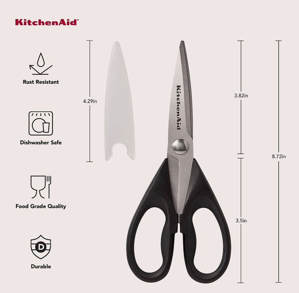 KitchenAid All-Purpose Kitchen Shears, 8.72 Inch Stainless Steel Scissors