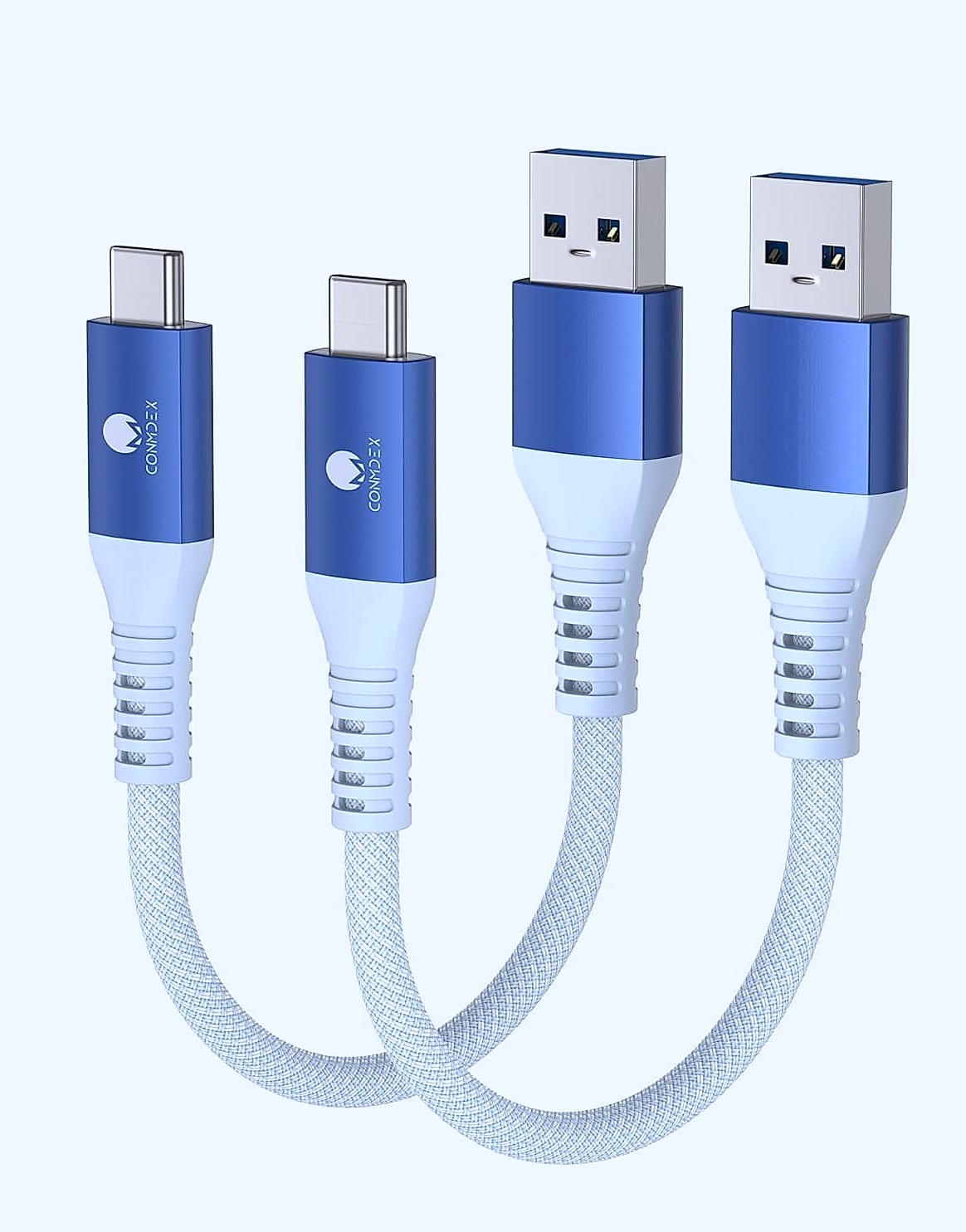 CONMDEX USB A to USB C Cable 2ft 2-Pack 10Gbps Fast Charging