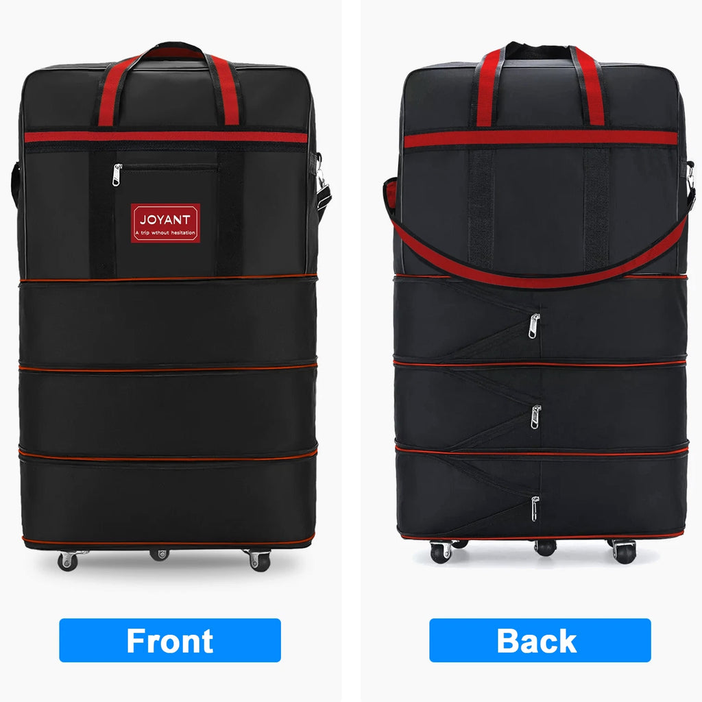 Expandable Duffle Luggage Bag 1200D Foldable Travel Bag 32"/42" w/Rolling Wheels