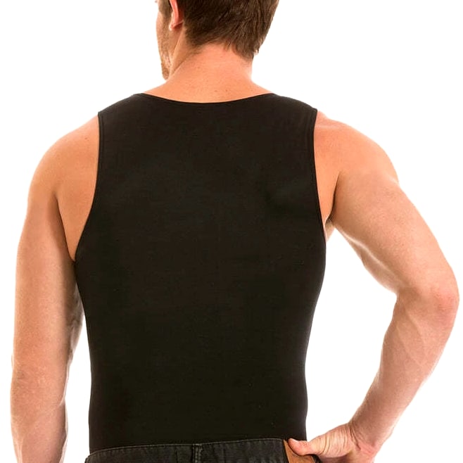 Insta Slim -Made in USA- Medium Compression Activewear Mens Tank-Top Undershirt
