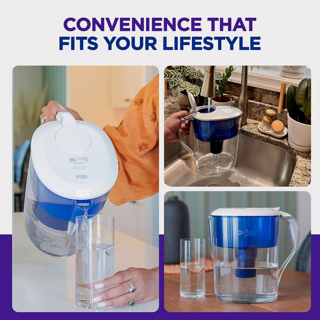 PUR 11-Cup Water Pitcher with Filter and Change Indicator