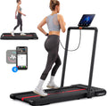 MERACH T05 2-in-1 Folding Walking Pad Small Treadmill for Home 265LBs Capacity