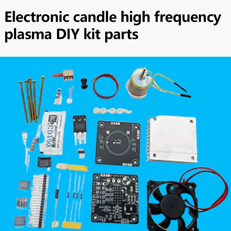 HFSSTC Tesla Coil High Frequency Electronic Candle-Shaped Power Supply DIY Kit