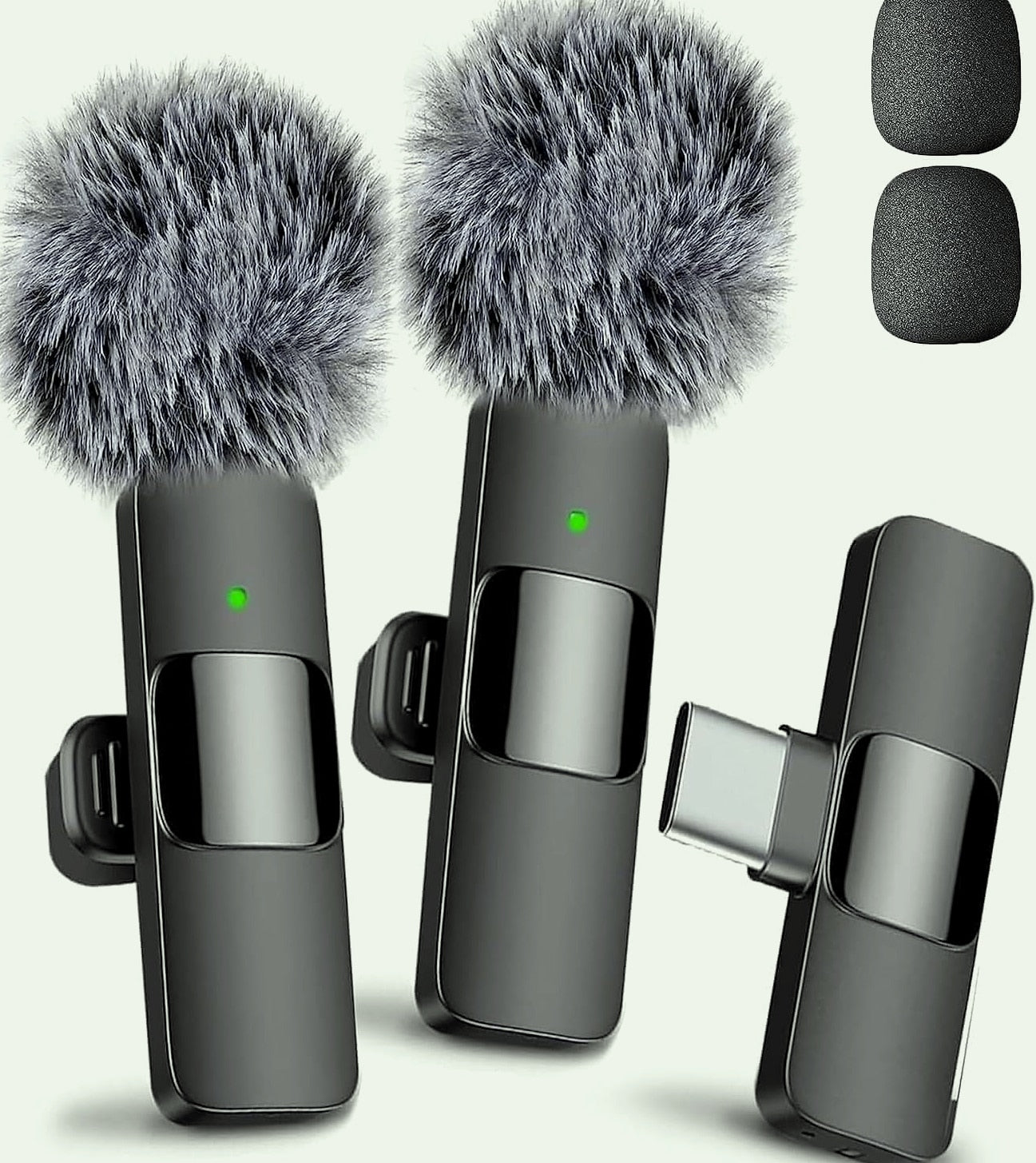 Mini Mic Pro Wireless Lavalier Microphone 2-Pack