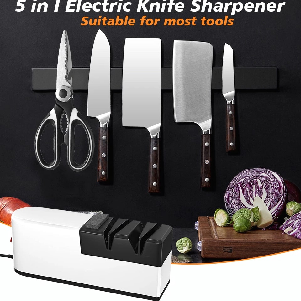 Professional Electric Knife Sharpener Kitchen Sharpening Stone Grinder knives US