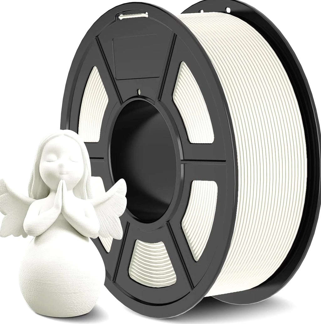 ABS Filament 1.75mm 1kg White, Strong & Durable 3D Printer Material, Hot Defo...