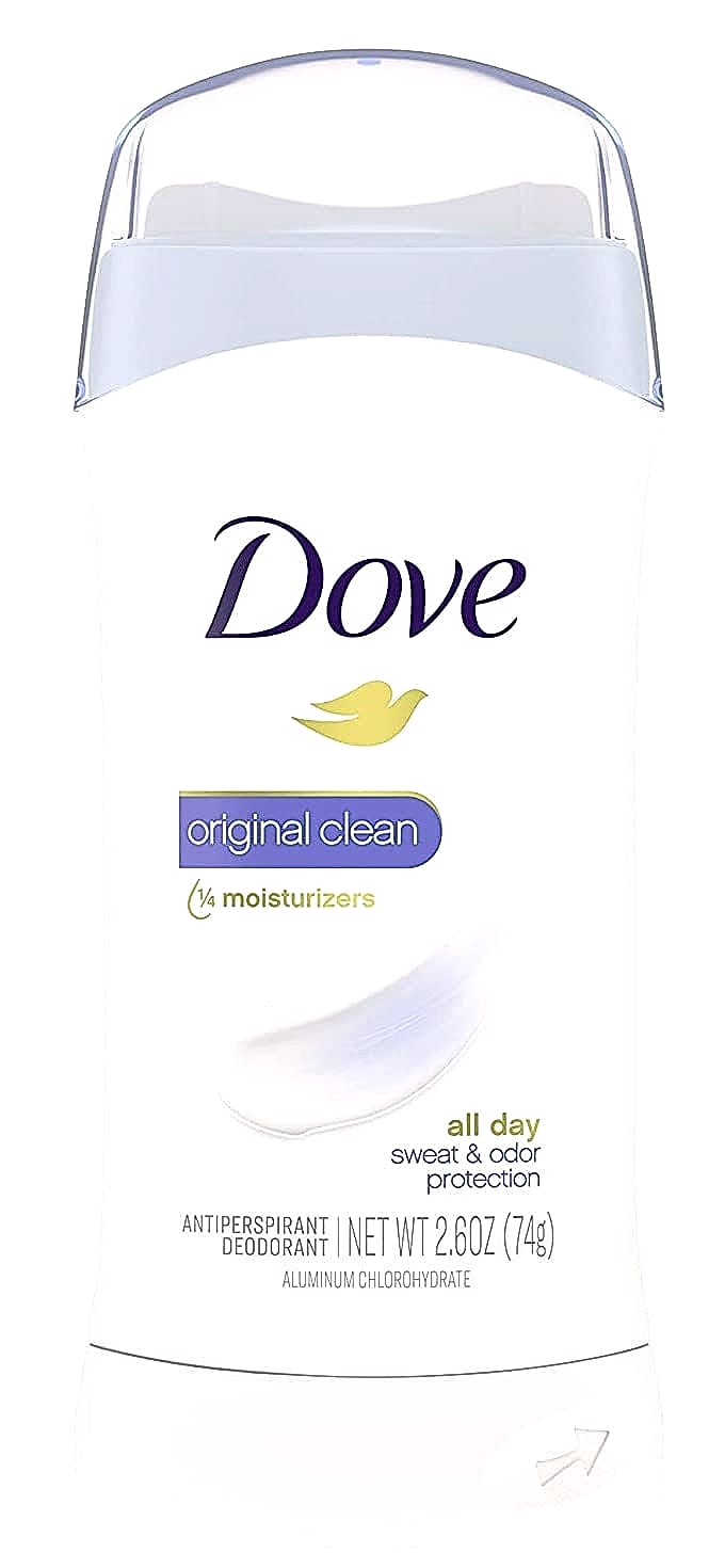 Dove Invisible Solid Antiperspirant Deodorant Stick, Original Clean, 2.6 oz, 2 Count
