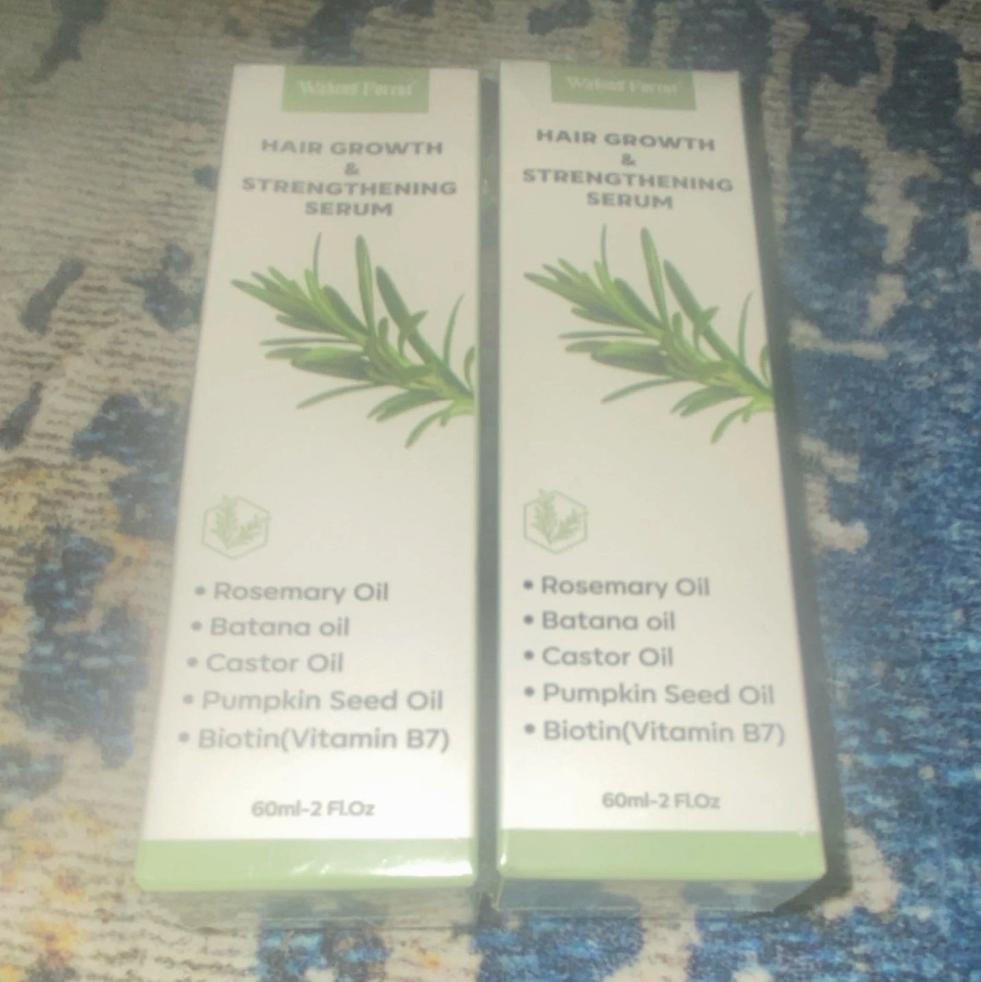 Waking Forest Hair Growth & Strengthening Serum with Rosemary Biotin 2 Pack 60ml