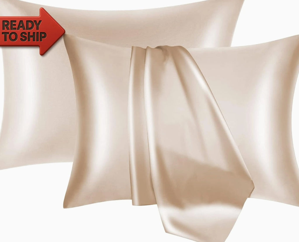 Mulberry Silk Pillowcase 2 Pack for Hair and Skin with Hidden Zipper,Both Sides