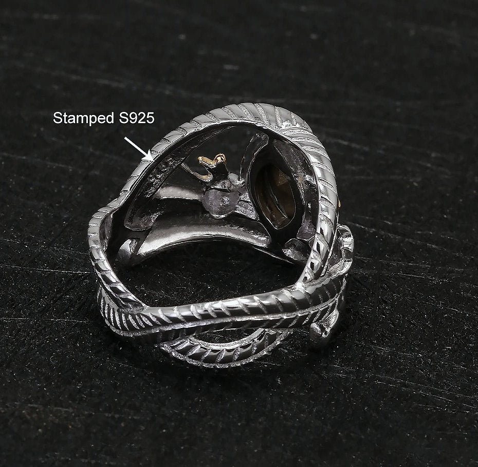GQTorch 925 Sterling Silver Lord Ring of Barahir