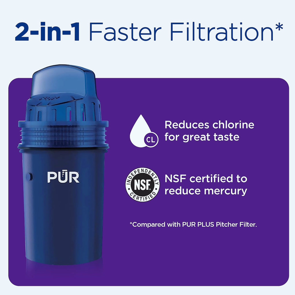 PUR 11-Cup Water Pitcher with Filter and Change Indicator