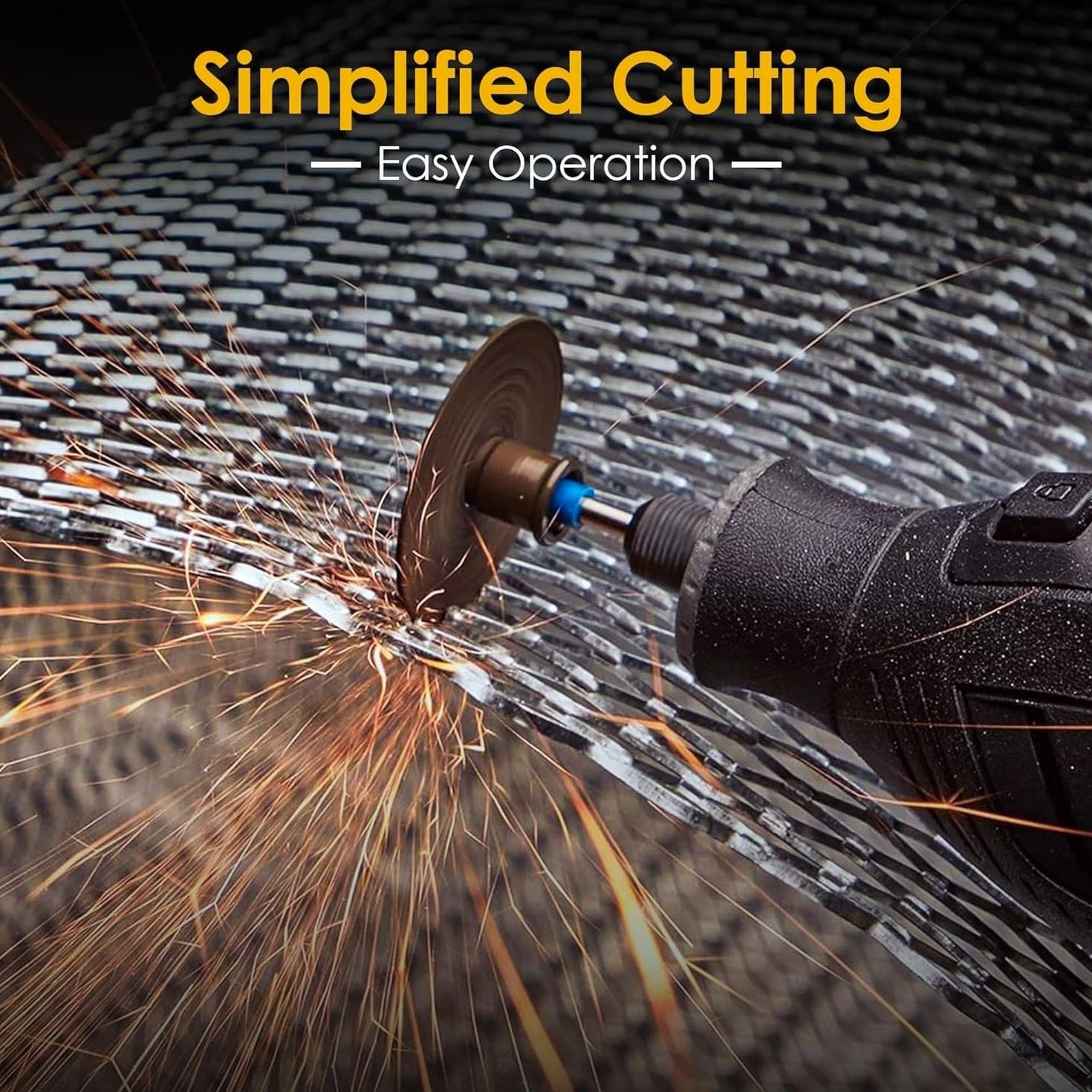 Versatile 44-Piece Cutting Wheel Set with Diamond & HSS Blades for Professionals