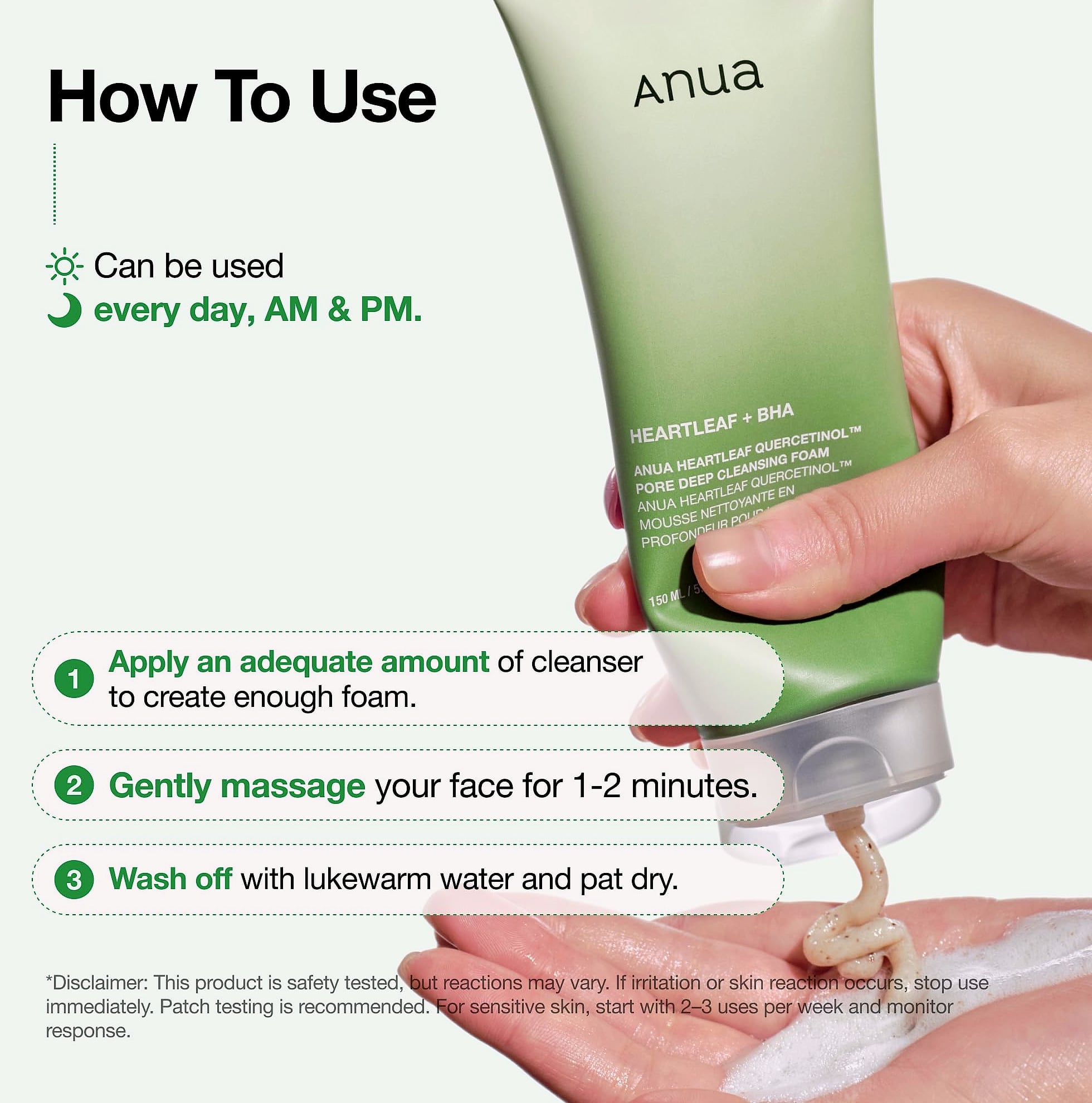 ANUA Heartleaf Quercetinol Pore Deep Cleansing Foam