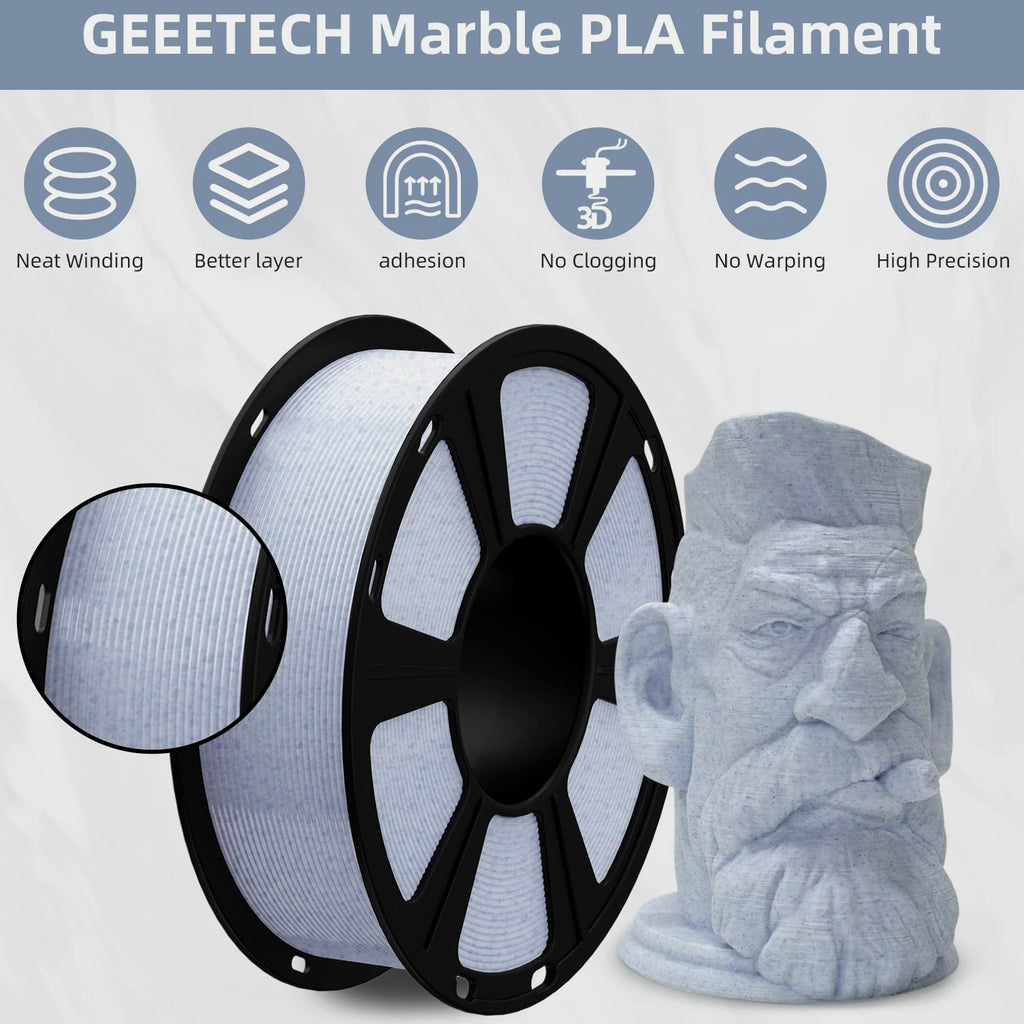 [BUY 6 GET 10] Geeetech 3D Printer Filament PLA/PETG/TPU/ABS+ 1.75mm 1KG Lot