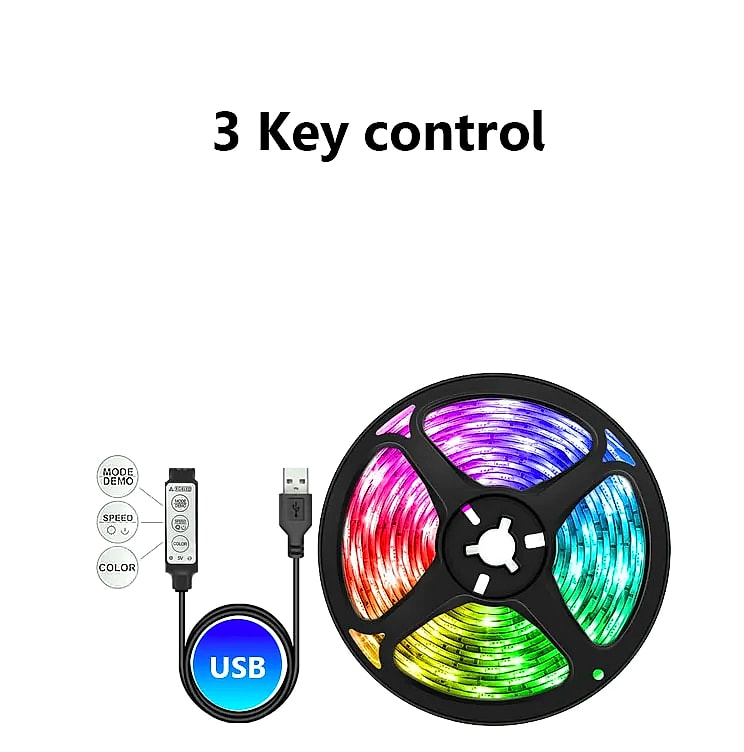 Adiodo USB LED Strip 5050 RGB Smart Light Bluetooth WiFi