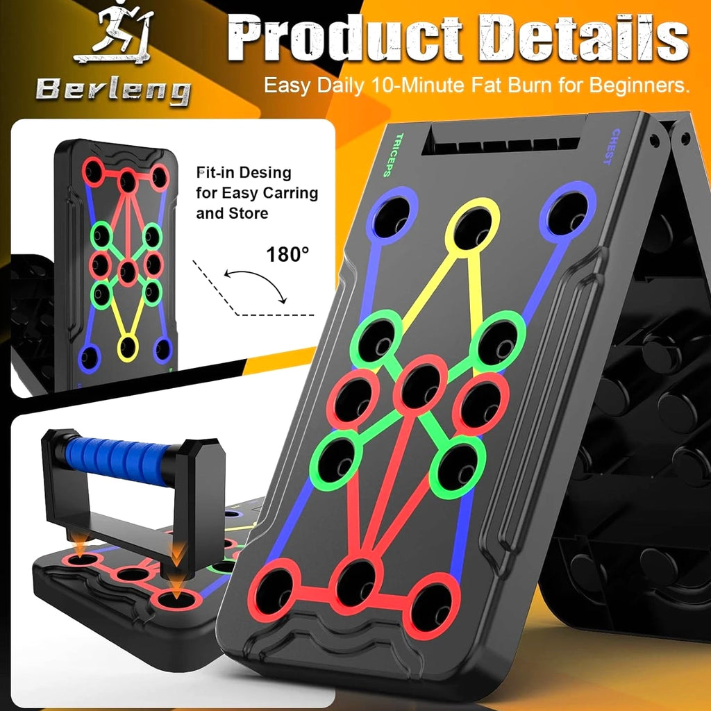 IUT Solid Push Up Board 15 in 1 Home Workout Equipment Multi-Functional Pushup S