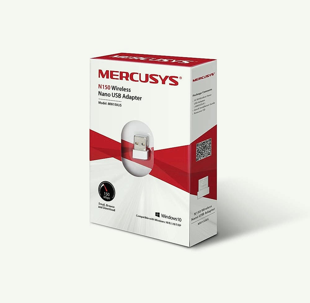 Mercusys MW150US WiFi USB Nano Adapter 150 Mbps