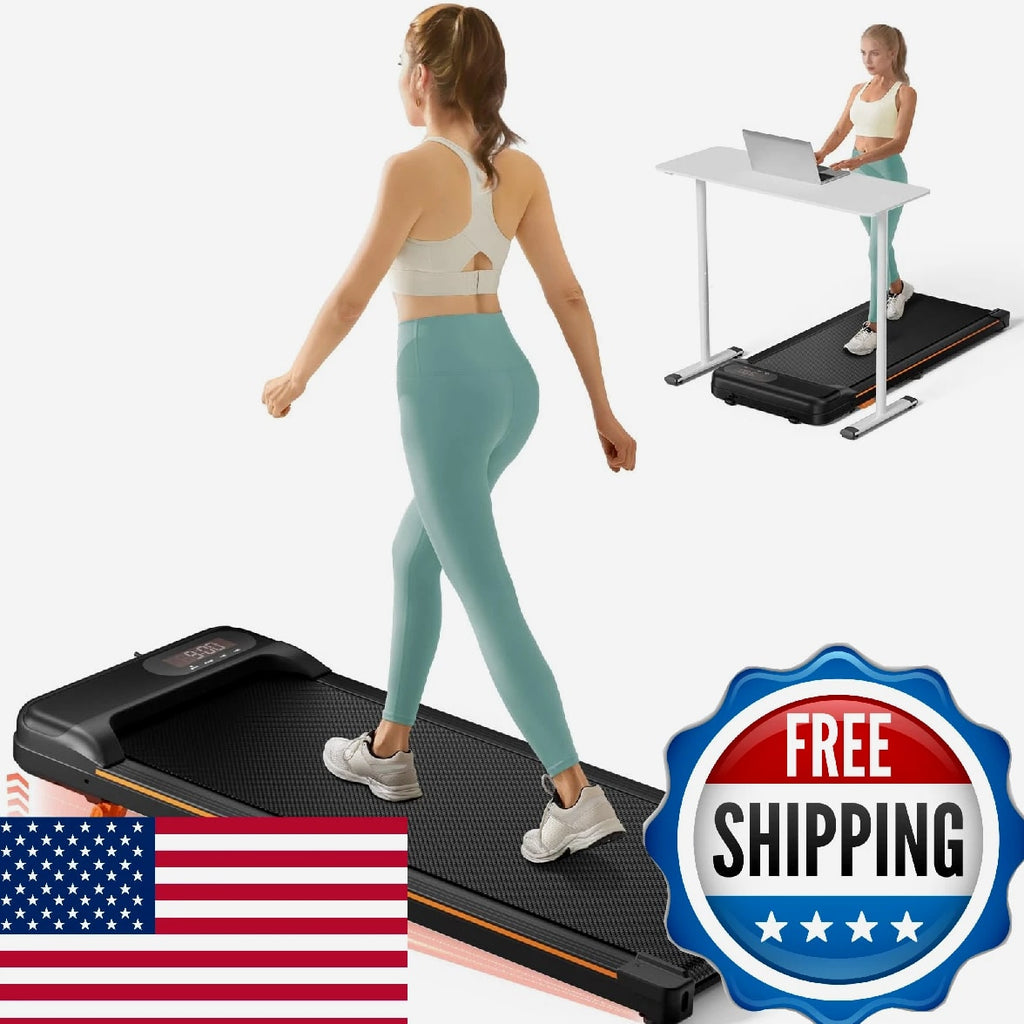 Abonow Portable Walking Pad Treadmill, Under Desk Incline, Home Office 0.5-4.0MP