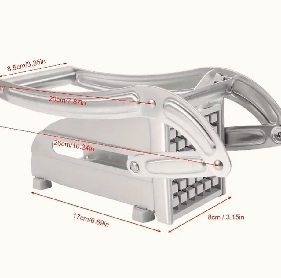 Stainless Steel Manual Vegetable Slicer with Square Blade